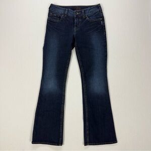 Silver Jeans Suki Low Rise Boot Cut Dark Wash